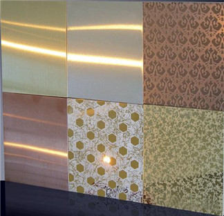 Ti - Beschichtung / PVD Beschichtung / Laserschneiden ss Blatt Ti - Beschichtung / PVD Beschichtung / Laserschneiden ss Blatt