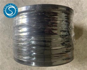 Nerūdijančio plieno vielos pasukama automatinė sagties virvė