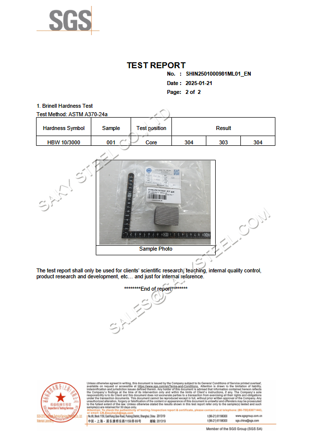 AISI 4340 Кована рамна шипка