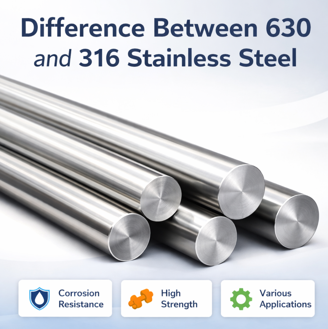 What is the difference between 630 and 316 stainless steel?