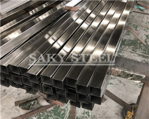 Dekorativt rektangelrør i rustfrit stål