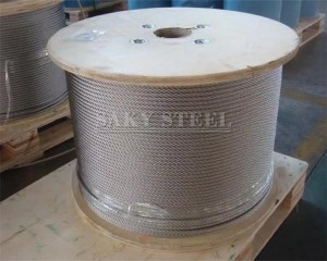 304 316 316L stainless steel wire rope 6×19 7×19 1×19