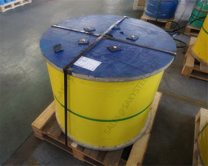 Stainless steel cable wooden reel packaging