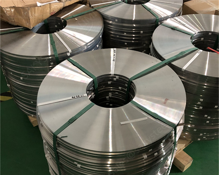 Precision stainless steel strip features