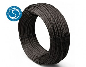 Black Oxide 1×19 Stainless Steel Cable
