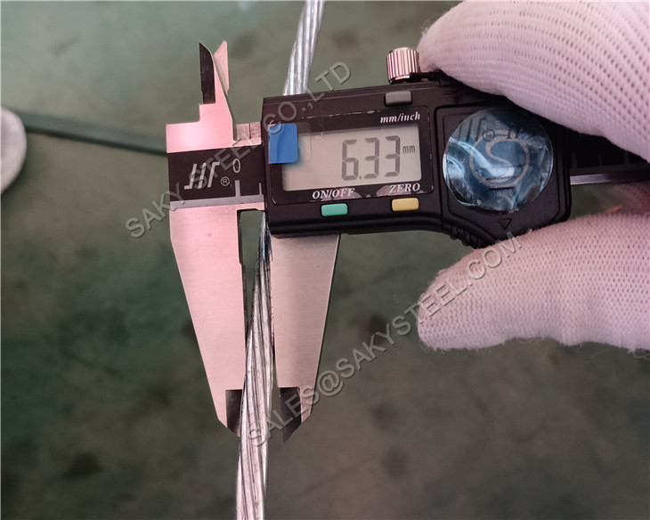 Galvanized Steel Strand Display