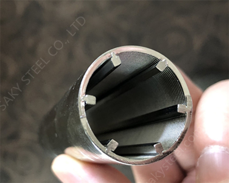 I-shape stainless steel support profile inside wedge wire screen cylinder
