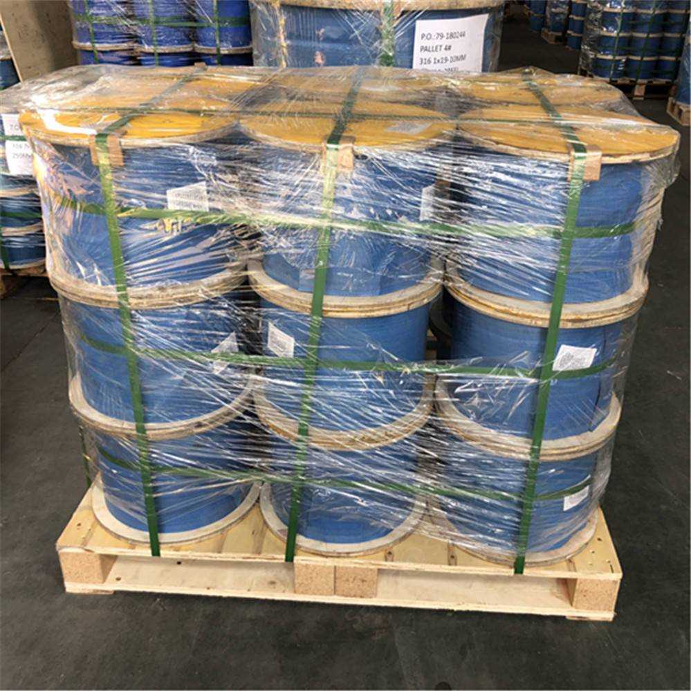 Export pallet packaging for stainless steel wire rope reels