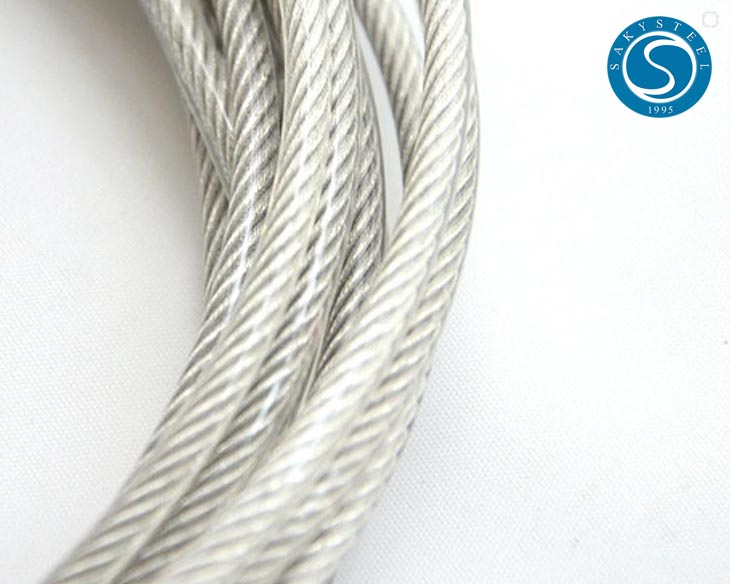 6mm PVC coated galvanized steel CABLE stranded plastic plastic metal wire rope 