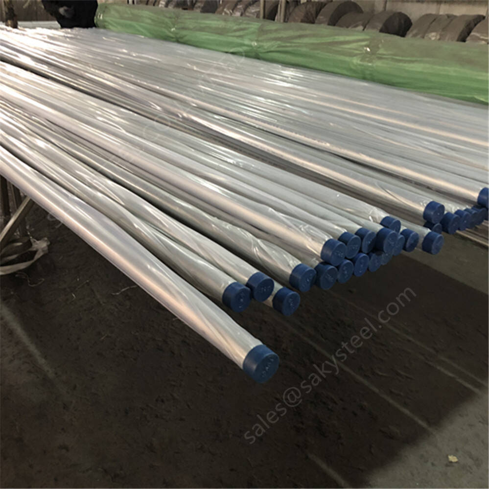 BA stainless steel clean tubes with protective sleeves and end caps