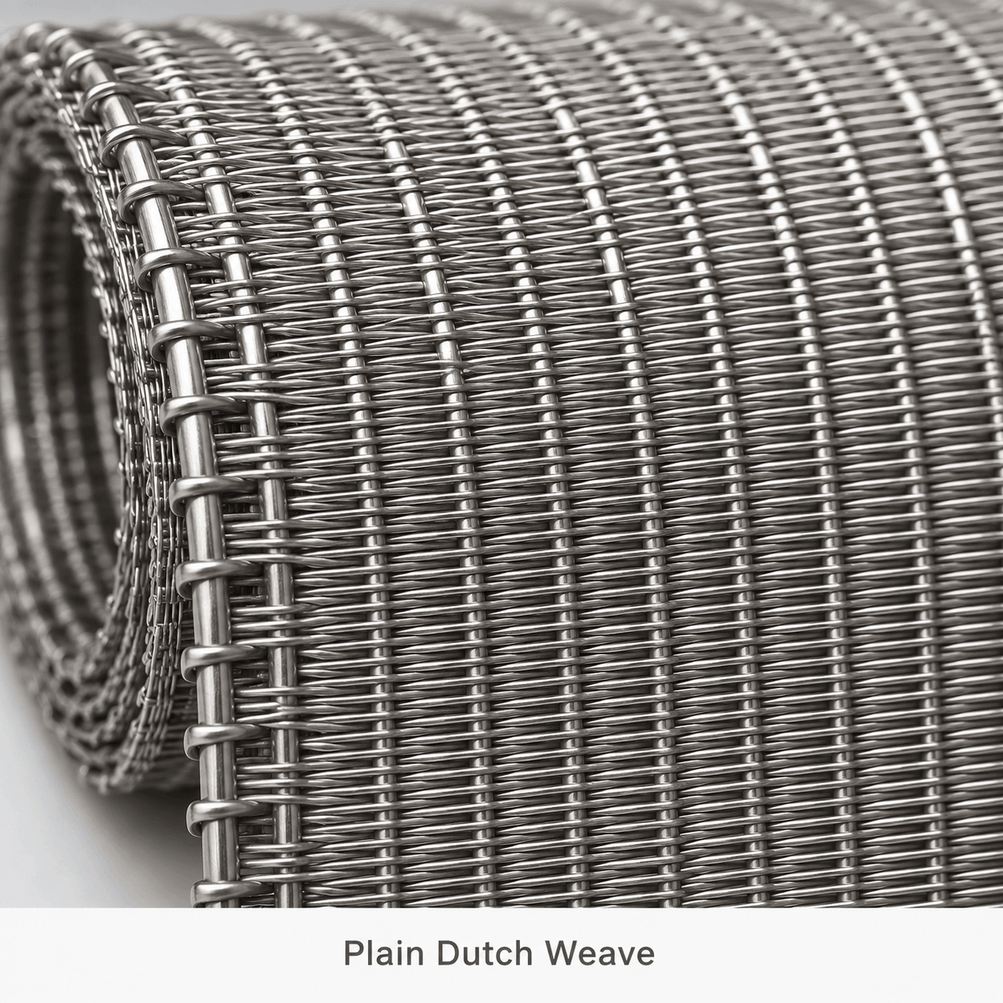 304 stainless steel plain dutch weave wire mesh