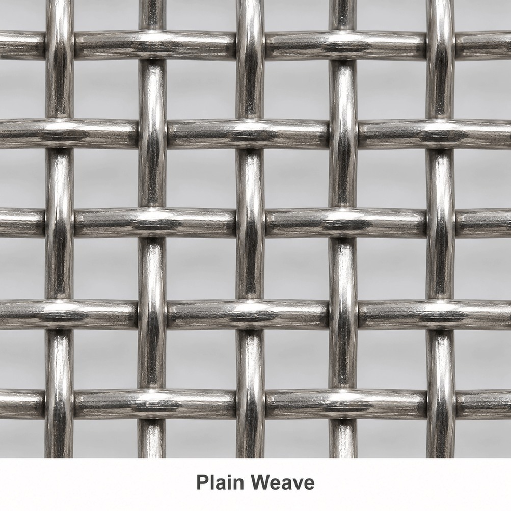 304 stainless steel plain weave wire mesh