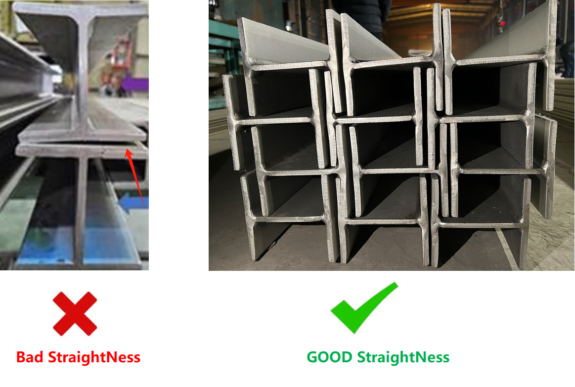 ភាពត្រង់គឺដែកអ៊ីណុក HI beam