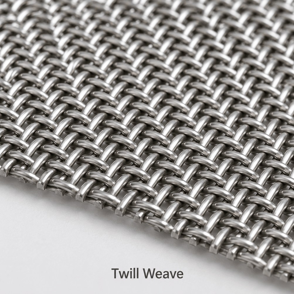304 stainless steel twill weave wire mesh